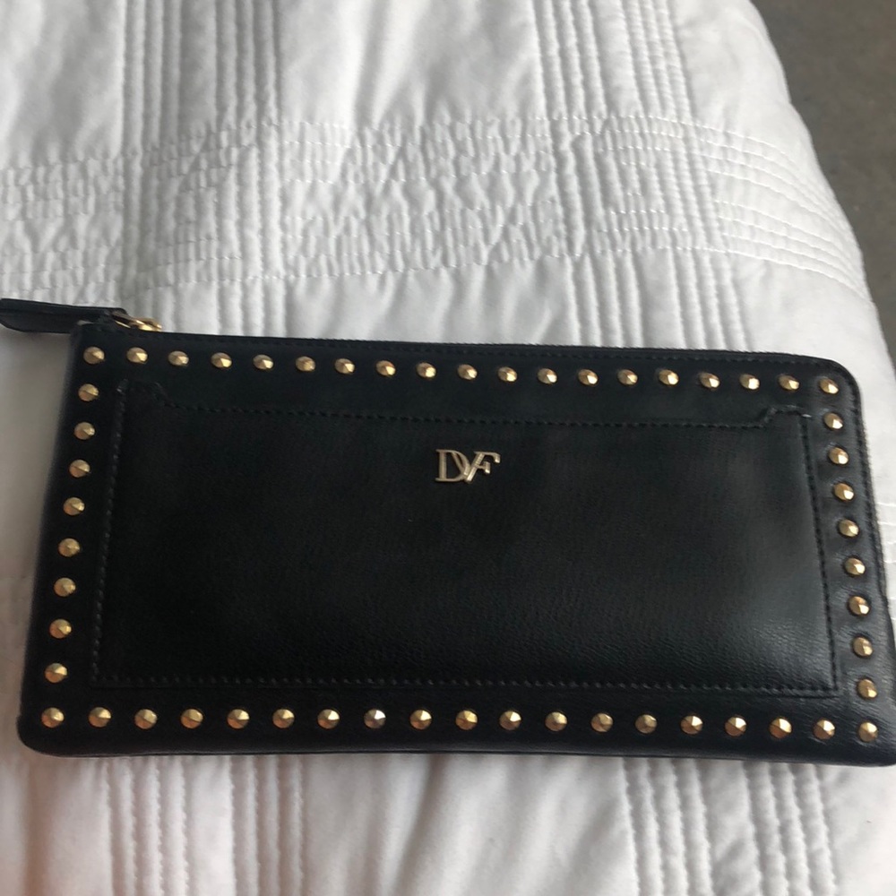 DVF Black Clutch